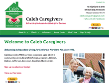 Tablet Screenshot of calebcaregivers.org